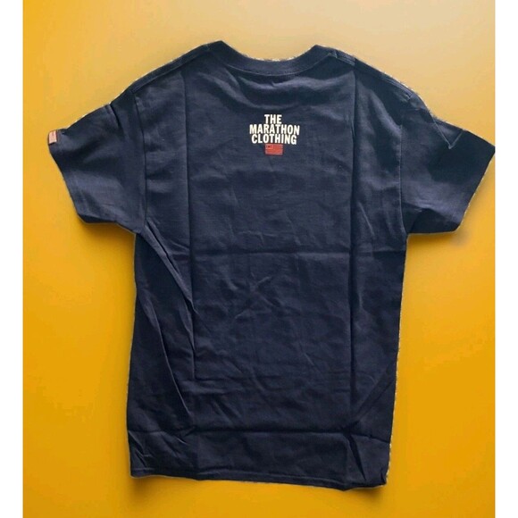 The Marathon Clothing Limited Edition Crenshaw T-Shirt Navy Small NWT New B7 - Picture 3 of 4